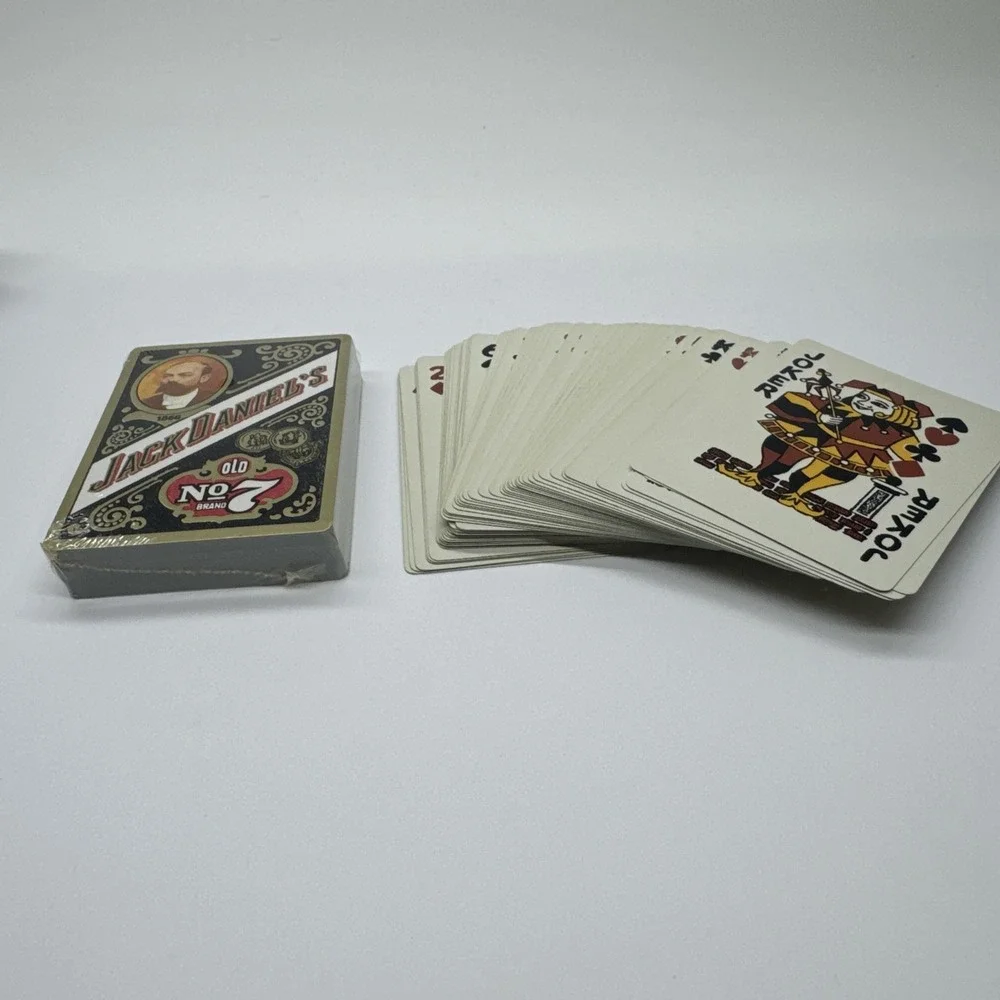 VTG Jack Daniels Old No. 7 Gentlemen Playing Cards w/Tin, -England-